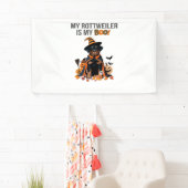 Rottweiler Halloween Kostuum Mijn Rottweiler is Mi Spandoek (Insitu)