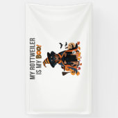 Rottweiler Halloween Kostuum Mijn Rottweiler is Mi Spandoek (Verticaal)