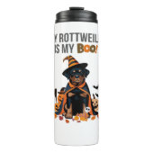 Rottweiler Halloween Kostuum Mijn Rottweiler is Mi Thermosbeker (Voorkant)