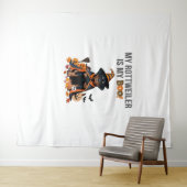 Rottweiler Halloween Kostuum Mijn Rottweiler is Mi Wandkleed (In Situ (horizontaal))