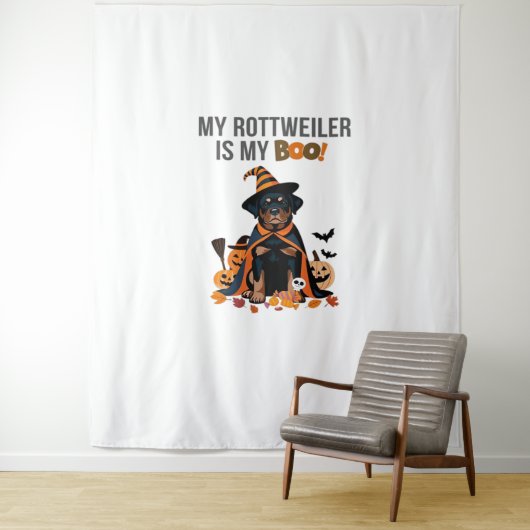Rottweiler Halloween Kostuum Mijn Rottweiler is Mi Wandkleed (In situ)