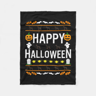 Rottweiler Halloween Lazy Ugly Costume Dog T-Shirt Fleece Deken