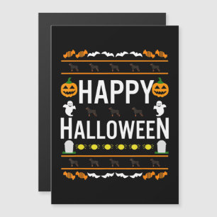 Rottweiler Halloween Lui Kledingkleding Hond T-Shi Magnetische Uitnodiging
