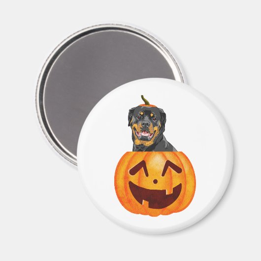 Rottweiler Halloween Magneet (Voorkant / Achterkant)