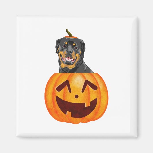 Rottweiler Halloween Magneet (Voorkant)