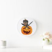 Rottweiler Halloween Ronde Klok (Huis)
