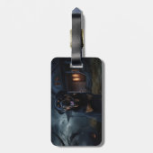 Rottweiler Halloween Scary Bagagelabel (Achterkant verticaal)