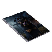 Rottweiler Halloween Scary Notitieboek (Rechterzijde)