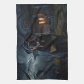 Rottweiler Halloween Scary Theedoek (Verticaal)