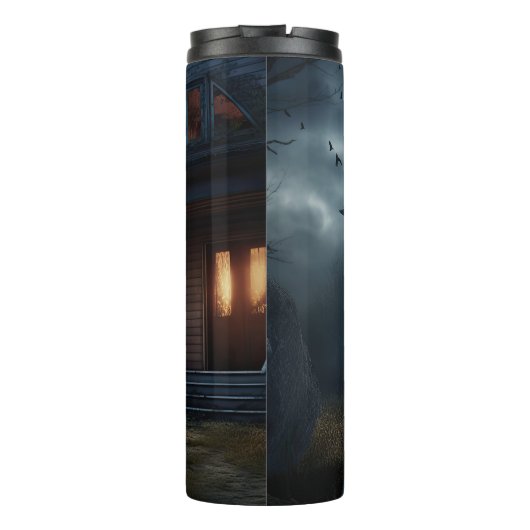 Rottweiler Halloween Scary Thermosbeker (Achterkant)