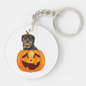 Rottweiler Halloween Sleutelhanger (Achterkant)
