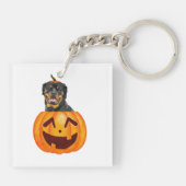 Rottweiler Halloween Sleutelhanger (Achterkant)