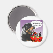 Rottweiler Halloween Snoep Magneet (Voorkant / Achterkant)