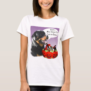 Rottweiler Halloween Snoep T-shirt