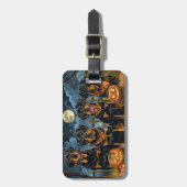 Rottweiler Halloween Spooky Bagagelabel (Voorkant verticaal)