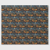 Rottweiler Halloween Spooky Cadeaupapier (Vlak)