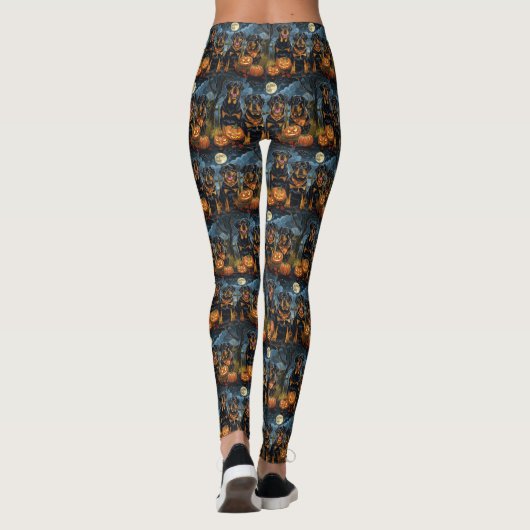 Rottweiler Halloween Spooky Leggings (Achterkant)