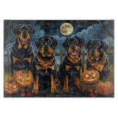 Rottweiler Halloween Spooky Snijplank (Voorkant)
