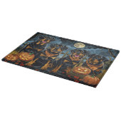 Rottweiler Halloween Spooky Snijplank (Hoek)