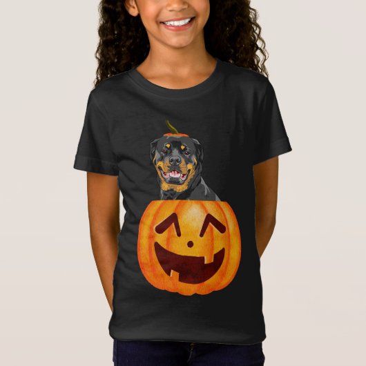 Rottweiler Halloween T-shirt (Voorkant)