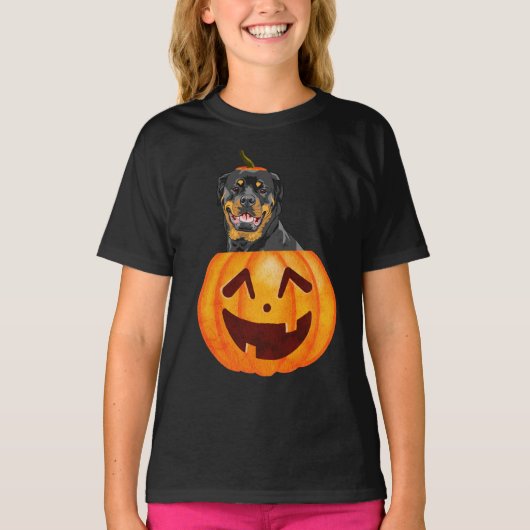 Rottweiler Halloween T-shirt (Voorkant)