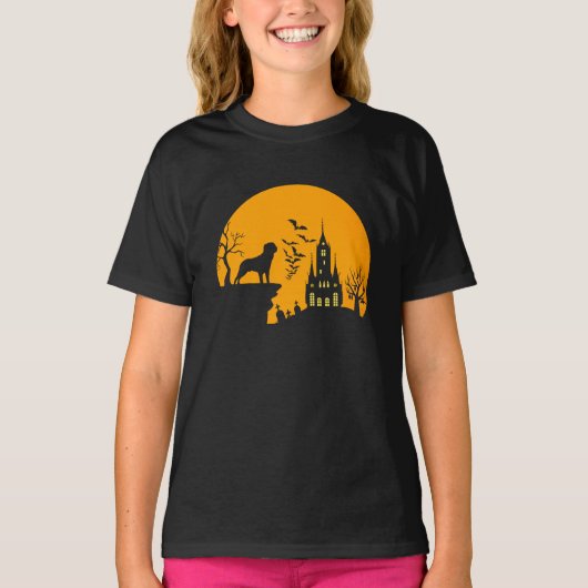 Rottweiler Halloween T-Shirt (Voorkant)