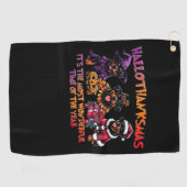 Rottweiler Halloween Thanksgiving Christmas Classi Golfhanddoek (Horizontaal)