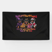 Rottweiler Halloween Thanksgiving Christmas Classi Spandoek (Horizontaal)