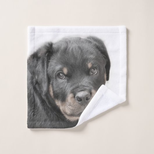 Rottweiler-handdoekset Bad Handdoek (Wasdoekje)