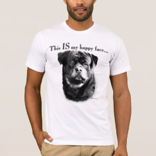 Rottweiler Happy Face T-shirt