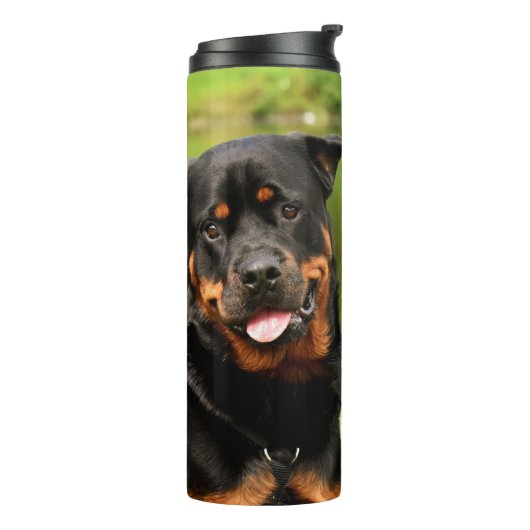 Rottweiler Happy Thermosbeker (Gedraaid links)
