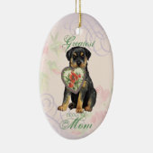 Rottweiler Heart Mam Keramisch Ornament (Rechts)