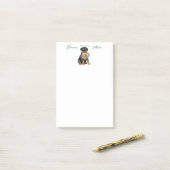 Rottweiler Heart mama Post-it® Notes (Op bureau)