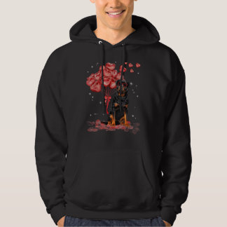 Rottweiler Heart Valentijnsdag Dog Dad Ma 12 Hoodie