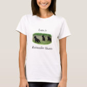 Rottweiler Hearts T-shirt (Voorkant)