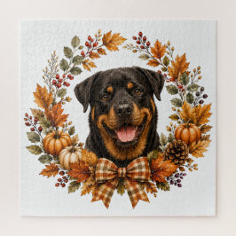 Rottweiler Herfstkrans Legpuzzel
