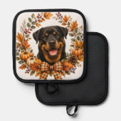 Rottweiler Herfstkrans Pannenlap (Voorkant / Achterkant)