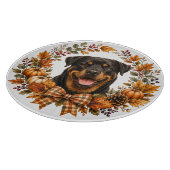 Rottweiler Herfstkrans Snijplank (Hoek)