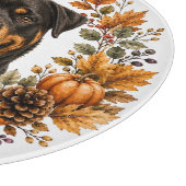 Rottweiler Herfstkrans Snijplank (Hoek)