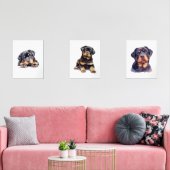 Rottweiler Home Decor, Rottweiler Muurkunst Muurkunst Sets (Woonkamer)