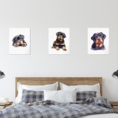 Rottweiler Home Decor, Rottweiler Muurkunst Muurkunst Sets (Slaapkamer)