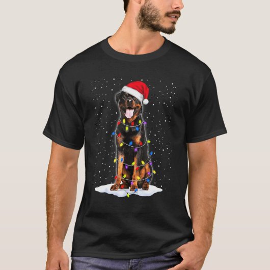 Rottweiler Hond 2 T-shirt (Voorkant)