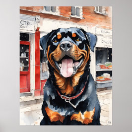 Rottweiler - Hond Art Print