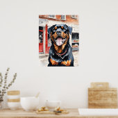 Rottweiler - Hond Art Print (Keuken)