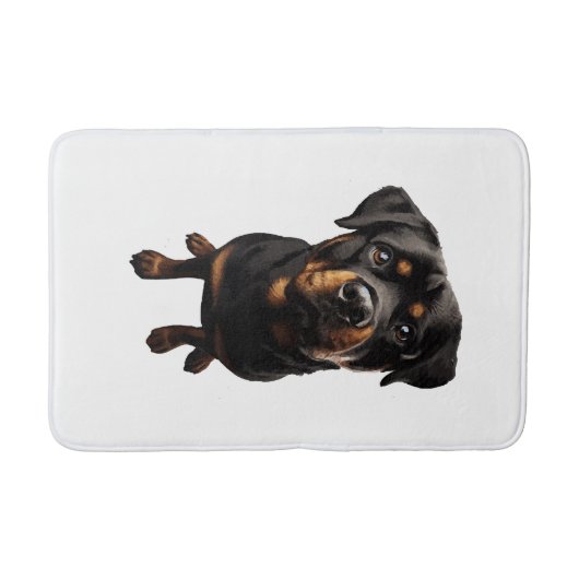 Rottweiler hond badmat (Voorkant)