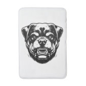 Rottweiler hond badmat (Voorkant Verticaal)