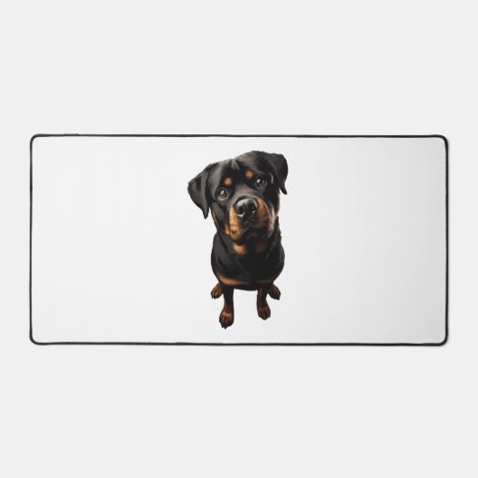 Rottweiler hond bureaumat (Voorkant)