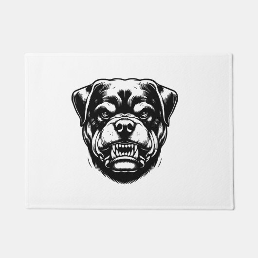Rottweiler hond  deurmat (Voorkant)