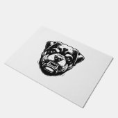 Rottweiler hond  deurmat (Schuin)