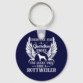 Rottweiler-hond-engel Sleutelhanger
